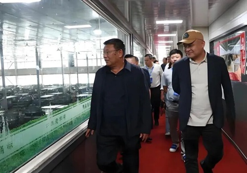 山西省青年企業(yè)家代表團(tuán)赴平遙牛肉集團(tuán)觀摩學(xué)習(xí) 董事長(zhǎng)親切接待